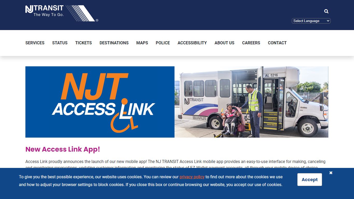 New Access Link App! | NJ TRANSIT | New Jersey Transit Corporation ...